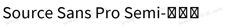 Source Sans Pro Semi字体转换